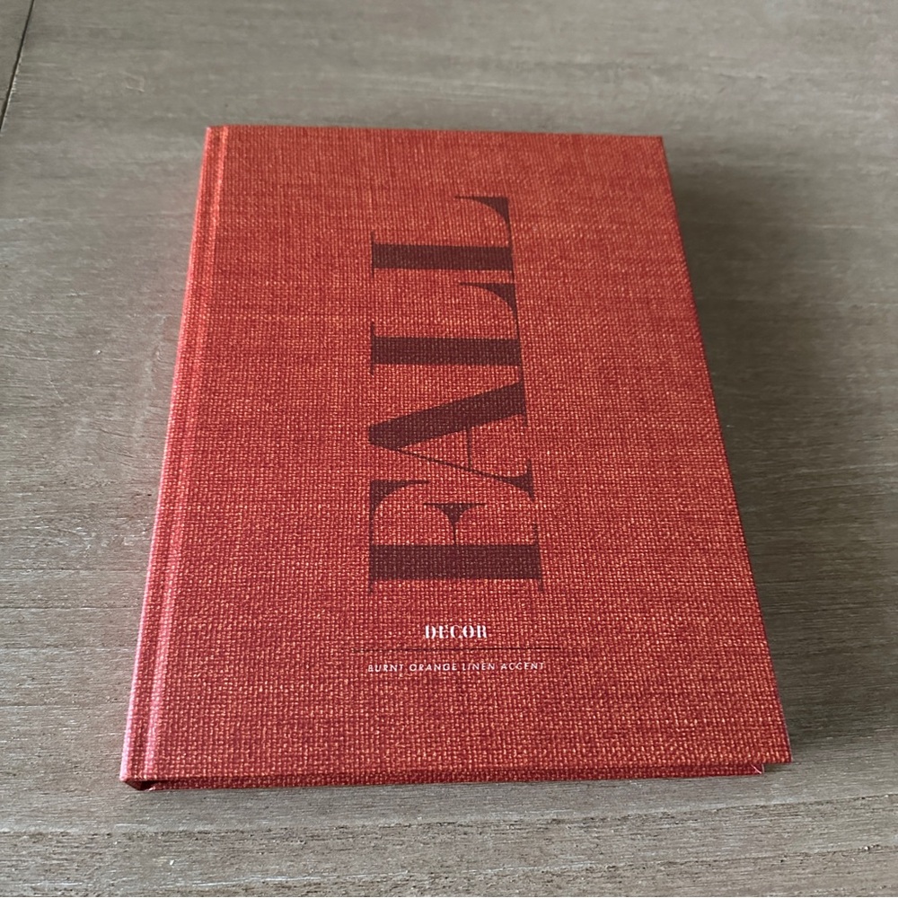 Orange Fall Decor Accent Stackable Book - Picture 2 of 10